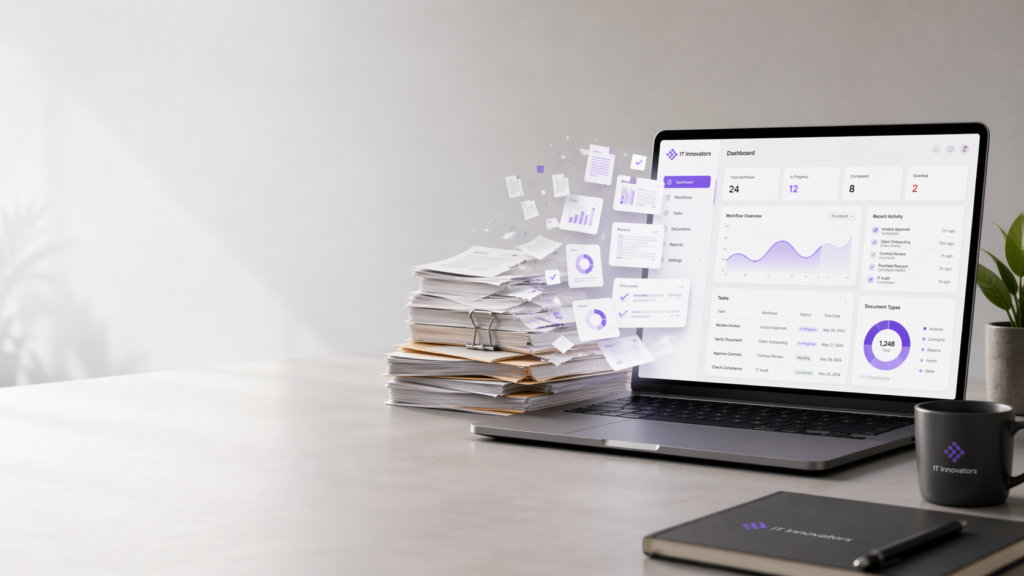Digitalisierung bestehender Prozesse – Workflow-Diagramm